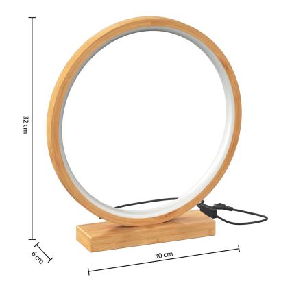 Atmosphera - LED Stona lampa STELA LED/2,7W/230V bambus