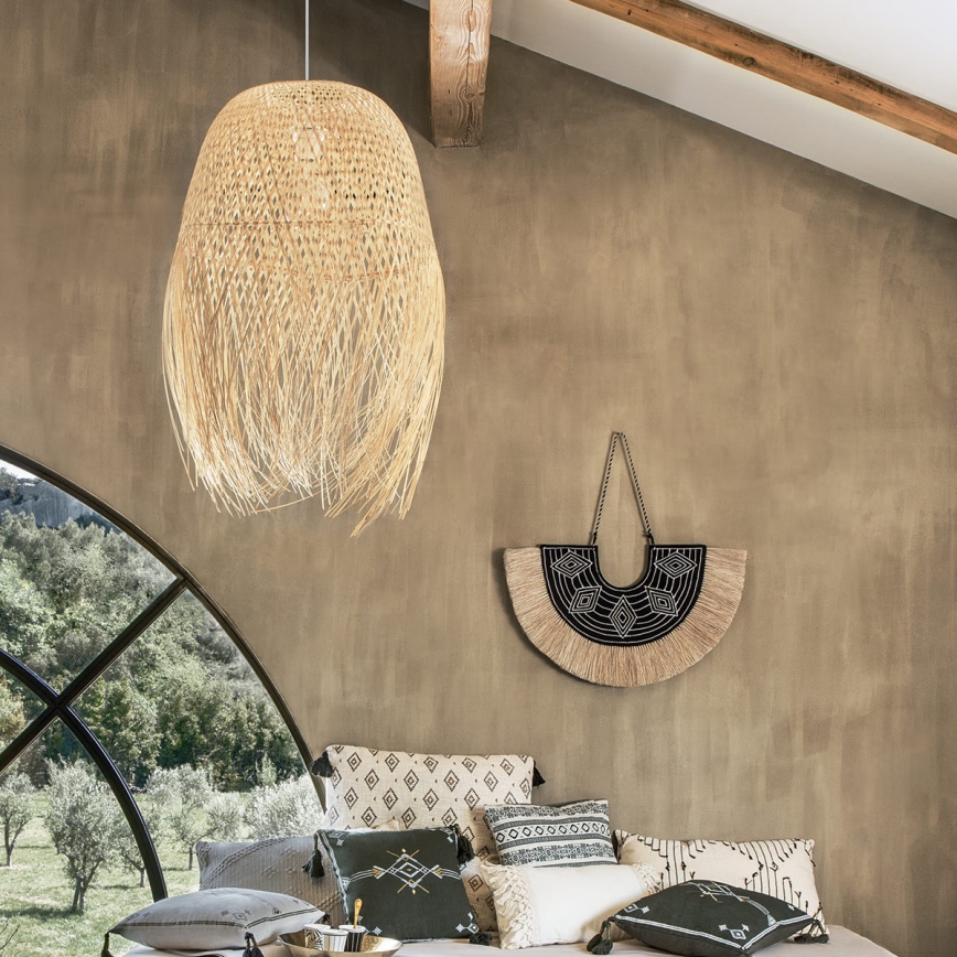 Atmosphera - Luster na sajli ELIS 1xE27/40W/230V bambus