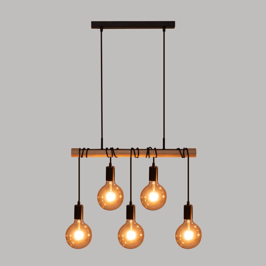 Atmosphera - Luster na sajli JAKE 5xE27/40W/230V bor