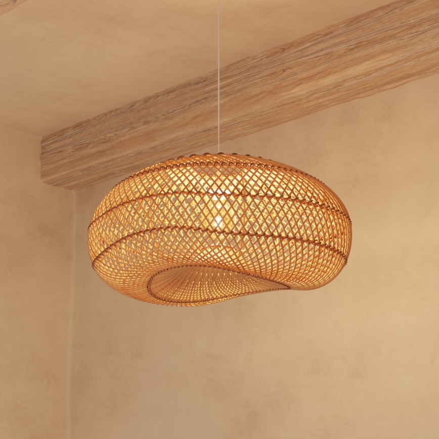 Atmosphera - Luster na sajli JENY 1xE27/40W/230V ratan