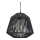 Atmosphera - Luster na sajli JILY 1xE27/40W/230V juta crno