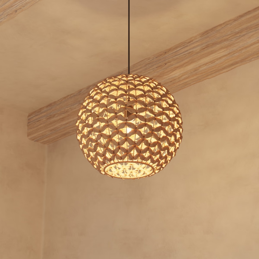 Atmosphera - Luster na sajli SAND 1xE27/40W/230V vodní hyacint