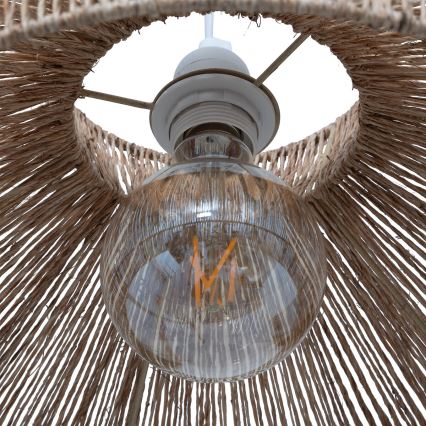 Atmosphera - Luster na sajli ZELIA 1xE27/40W/230V juta