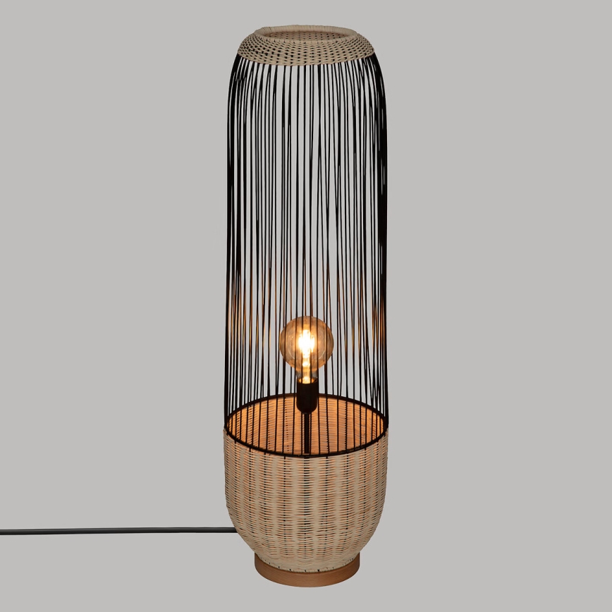 Atmosphera - Podna lampa ANEA 1xE27/40W/230V ratan/bukva
