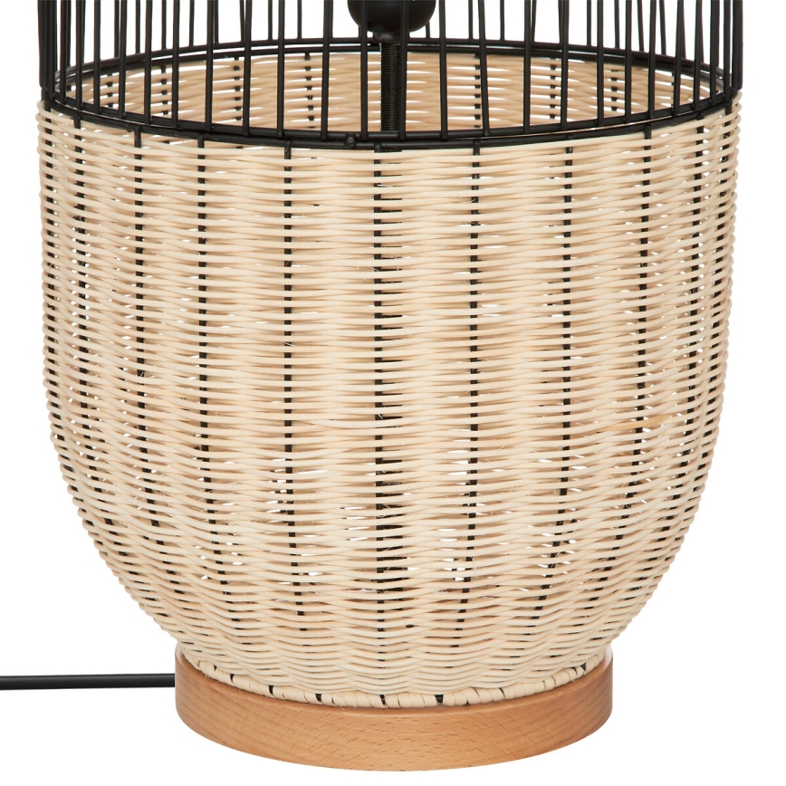 Atmosphera - Podna lampa ANEA 1xE27/40W/230V ratan/bukva