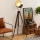 Atmosphera - Podna lampa EBOR 1xE27/25W/230V bor/mesing