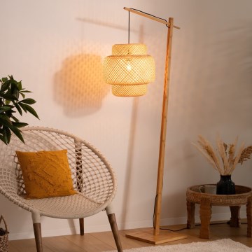 Atmosphera - Podna lampa LIBY 1xE27/40W/230V bambus