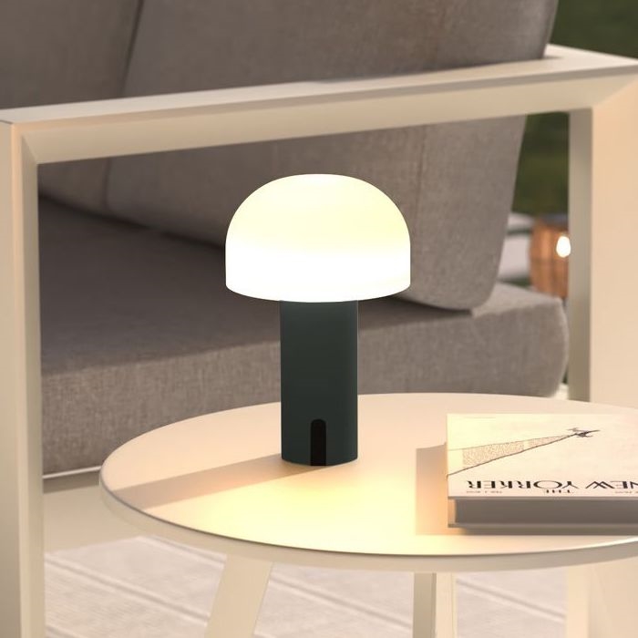 Atmosphera - punjiva LED spoljašnja dodirna stona lampa JANY LED/3,7V 22 cm 2200 mAh IP44 crna