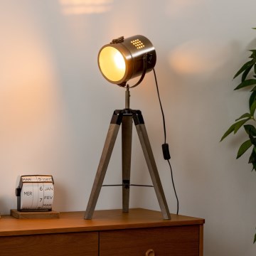 Atmosphera - Stona lampa EBOR 1xE14/25W/230V bor/mesing