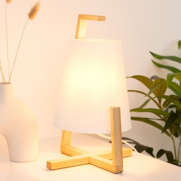 Atmosphera - Stona lampa GONG 1xE14/40W/230V bambus