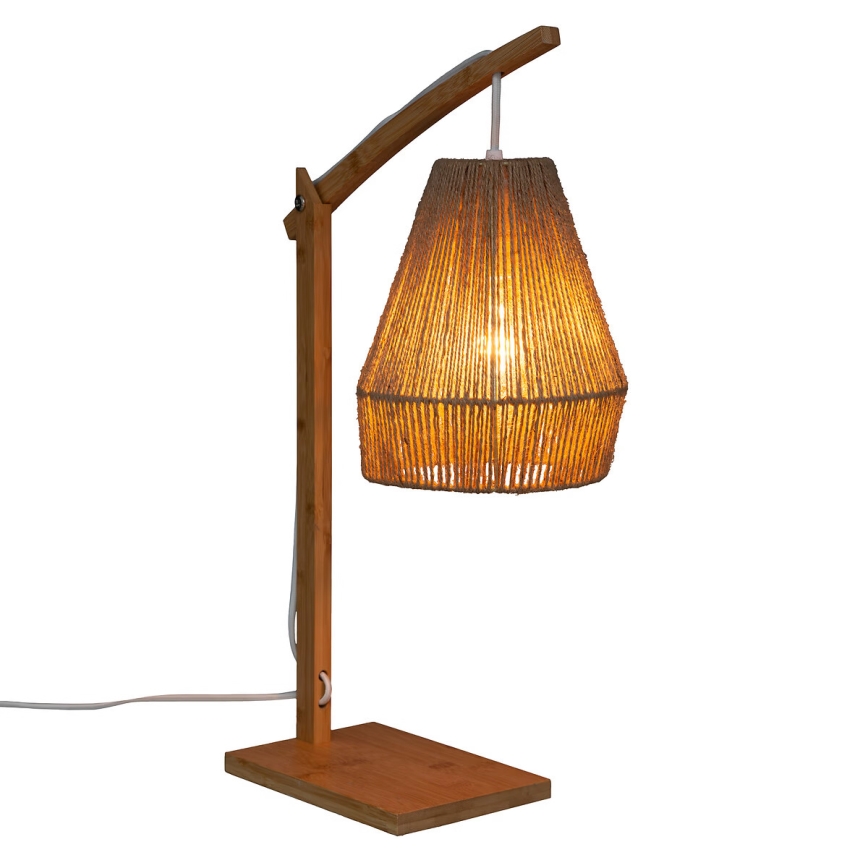 Atmosphera - Stona lampa KARLA 1xE27/40W/230V bambus/konoplja