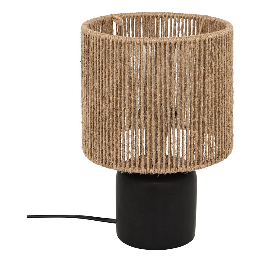 Atmosphera - Stona lampa KOBY 1xE14/40W/230V konoplja/crno