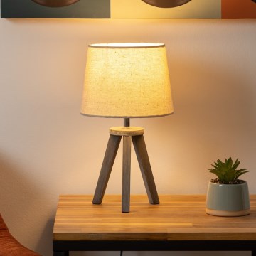 Atmosphera - Stona lampa MINI 1xE14/25W/230V bor/bež