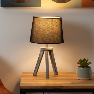 Atmosphera - Stona lampa MINI 1xE14/25W/230V bor/crno