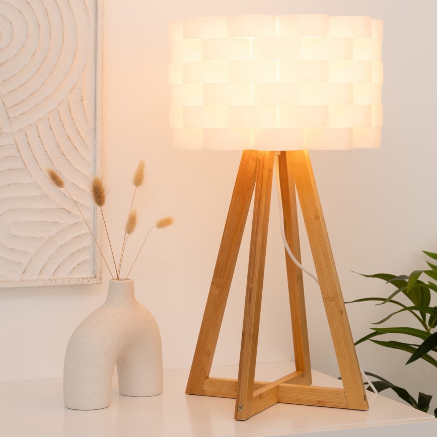 Atmosphera - Stona lampa MOKI 1xE14/40W/230V bambus