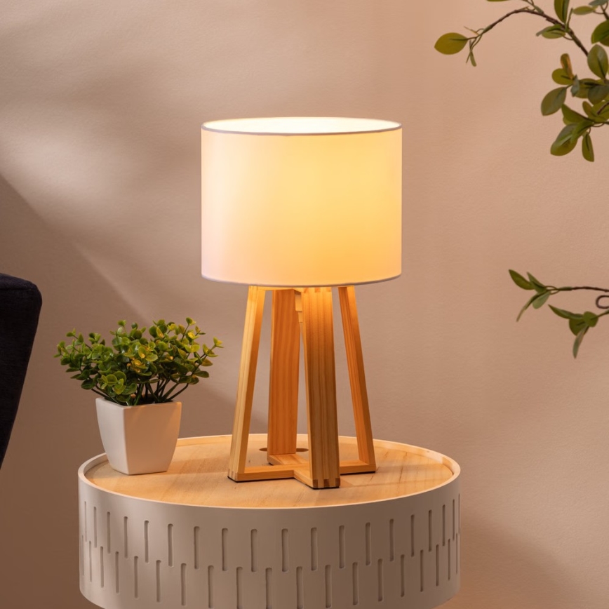 Atmosphera - Stona lampa MOLU 1xE27/25W/230V bor/beli