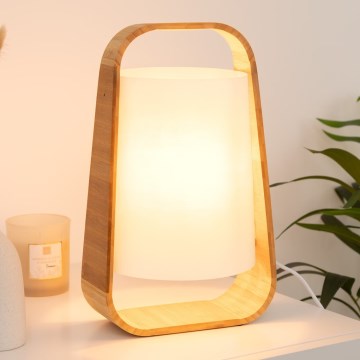 Atmosphera - Stona lampa REX 1xE14/40W/230V bambus