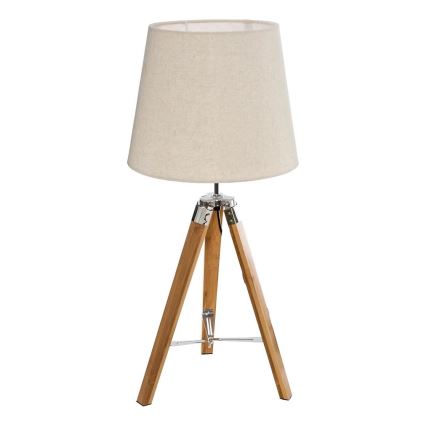 Atmosphera - Stona lampa RUNO 1xE27/25W/230V bambus/kremasta