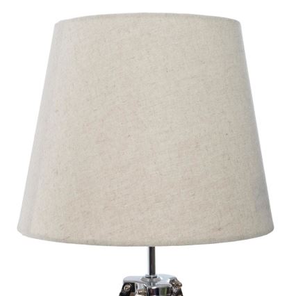 Atmosphera - Stona lampa RUNO 1xE27/25W/230V bambus/kremasta