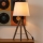Atmosphera - Stona lampa RUNO 1xE27/25W/230V drvo/beli