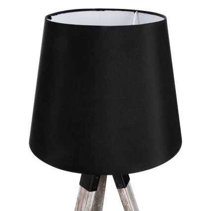 Atmosphera - Stona lampa RUNO 1xE27/25W/230V drvo/crno