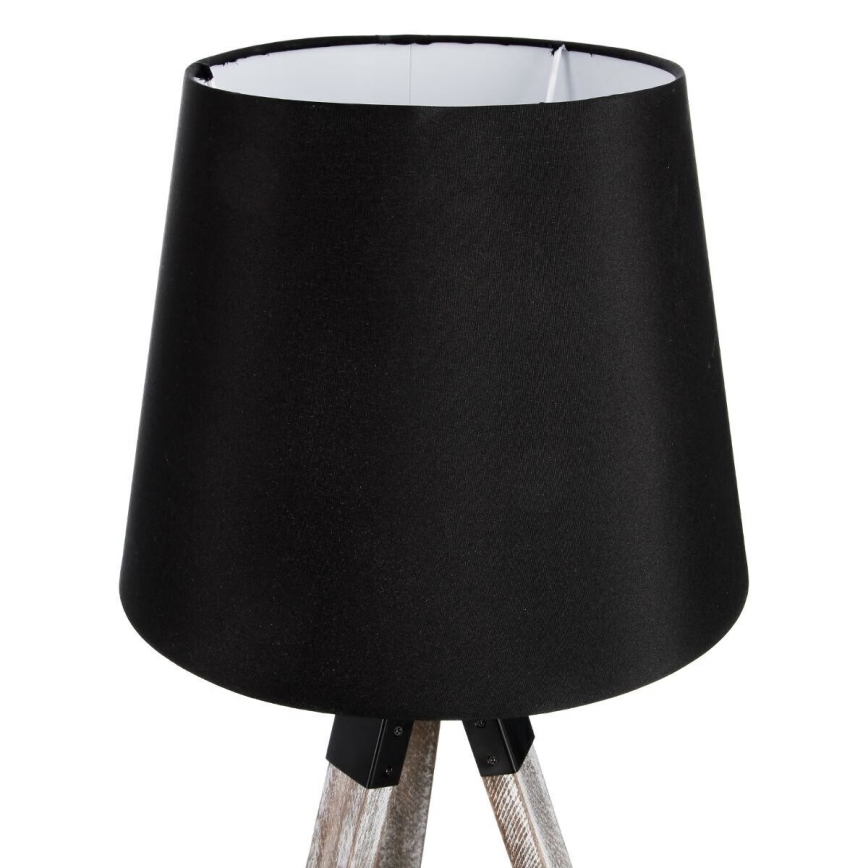 Atmosphera - Stona lampa RUNO 1xE27/25W/230V drvo/crno