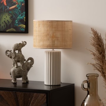 Atmosphera - Stona lampa TYLIA 1xE14/60W/230V ratan