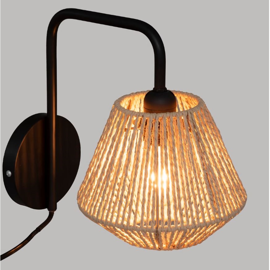 Atmosphera - Zidna lampa JILY 1xE27/40W/230V juta