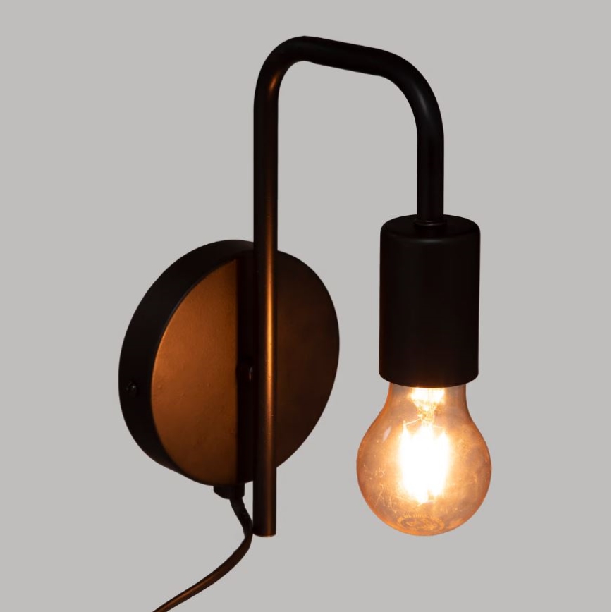 Atmosphera - Zidna lampa KELI 1xE27/40W/230V crno