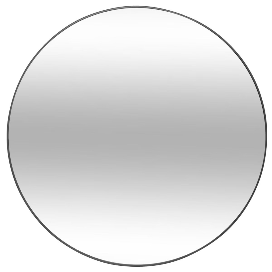 Atmosphera - Zidno ogledalo ALICE, prečnik 76 cm, crno