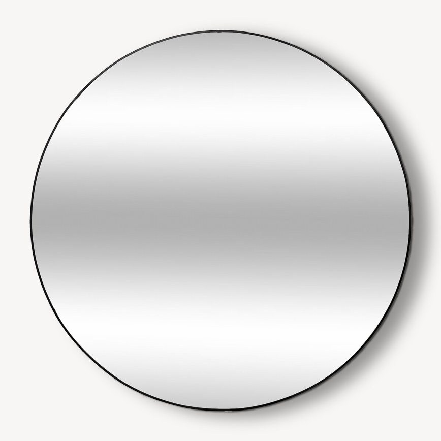 Atmosphera - Zidno ogledalo ALICE Ø 110 cm, crno