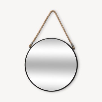 Atmosphera - Zidno ogledalo EDEN pr. 38 cm crno
