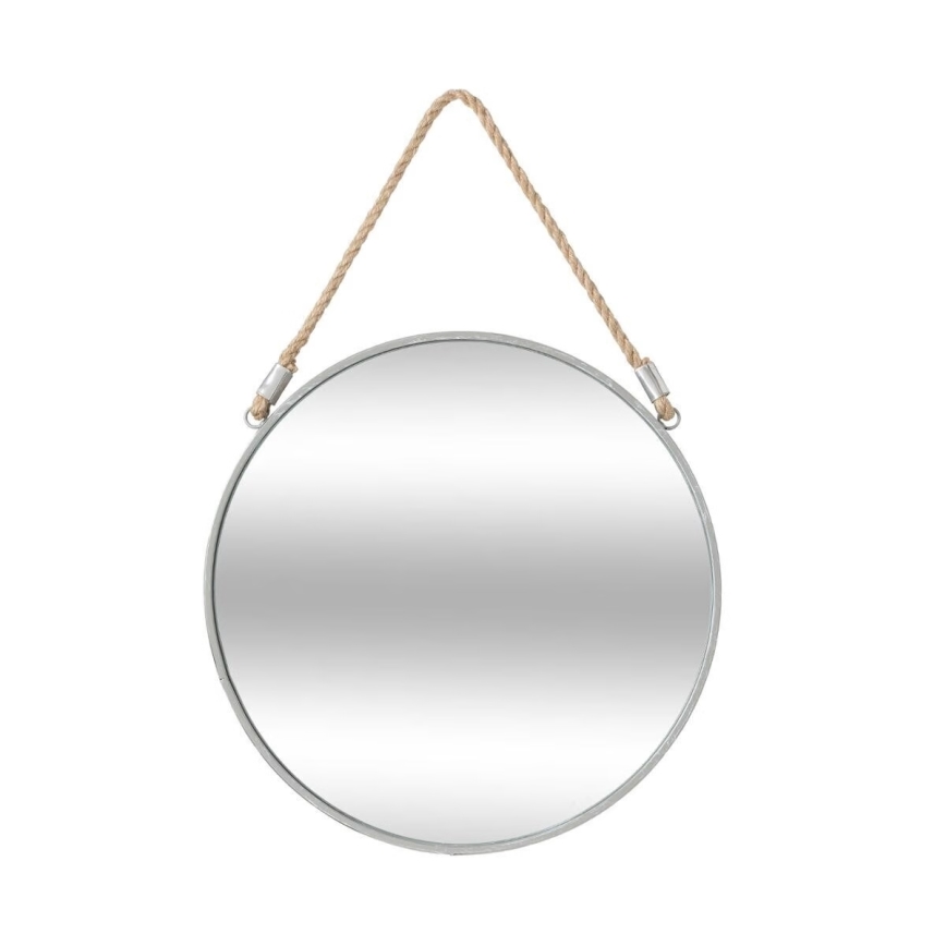 Atmosphera - Zidno ogledalo EDEN pr. 38 cm srebrno