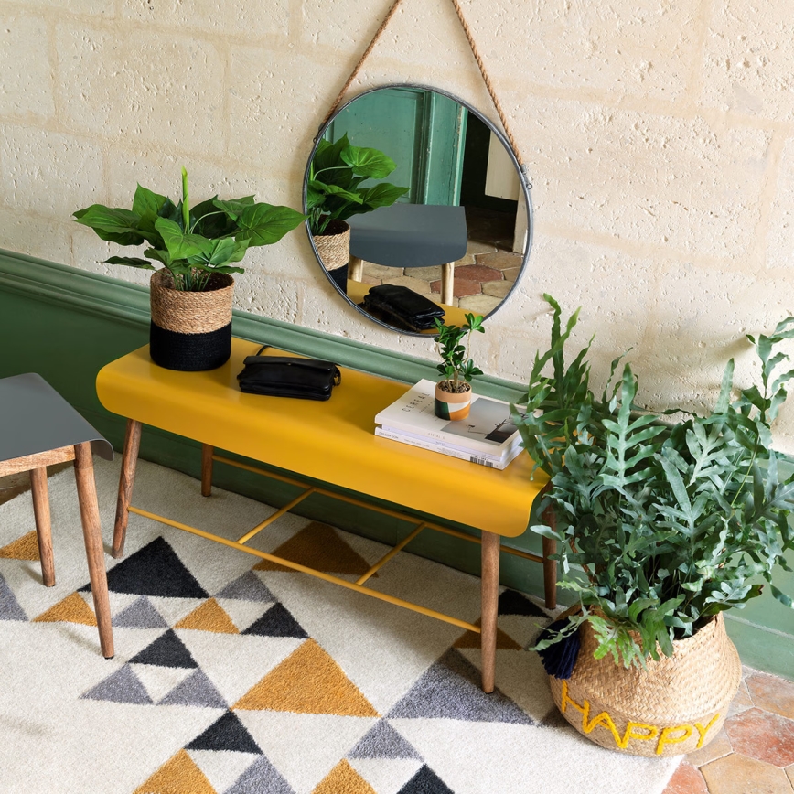 Atmosphera - Zidno ogledalo EDEN, prečnika 38 cm, srebrne boje