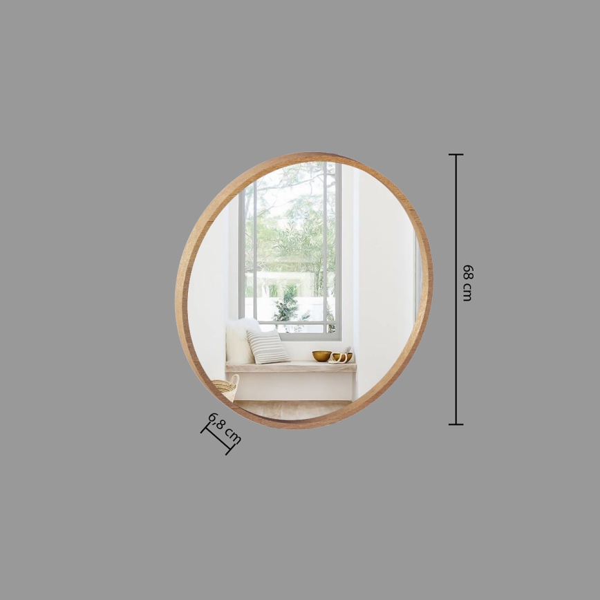 Atmosphera - Zidno ogledalo LETIZIA prečnik 68 cm