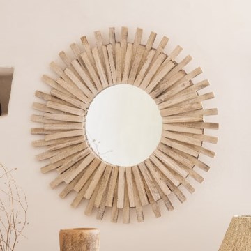Atmosphera - Zidno ogledalo MANON pr. 88 cm jela