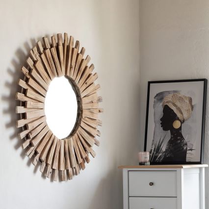 Atmosphera - Zidno ogledalo MANON pr. 88 cm jela
