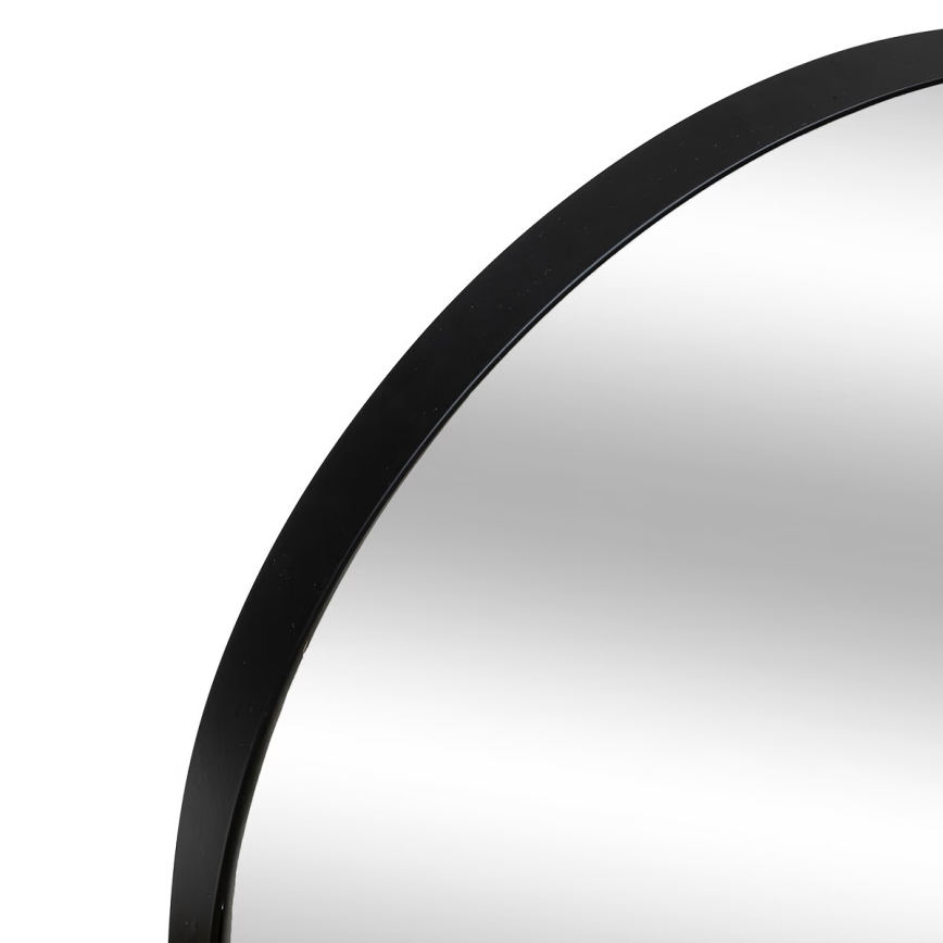 Atmosphera - Zidno ogledalo SELENA 112x40 cm crna