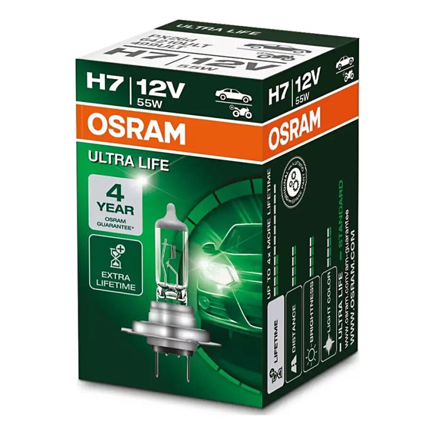 Auto sijalica ULTRA LIFE H7 PX26d/55W/12V - Osram