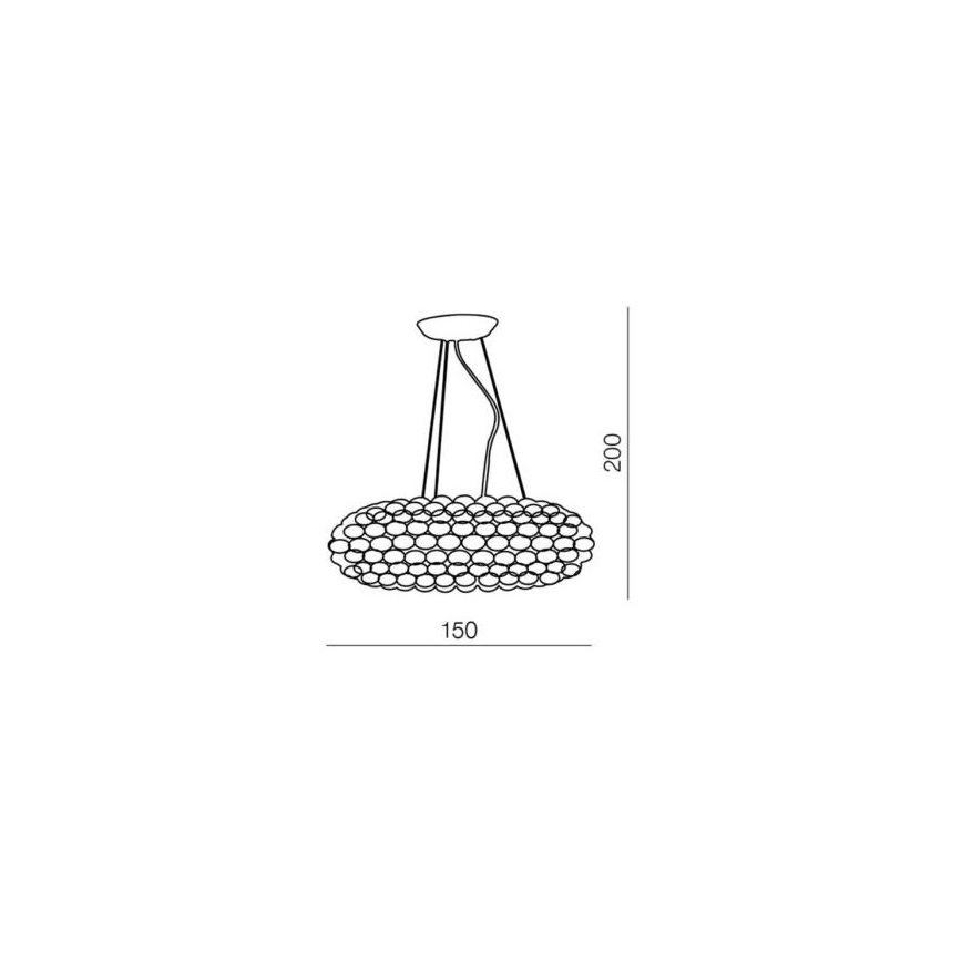 Azzardo AZ0289 - Luster na sajli ACRYLIO 6xT5/40W/230V