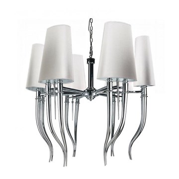 Azzardo AZ1389 - Luster na lancu DIABLO 12xE14/11W/230V beli