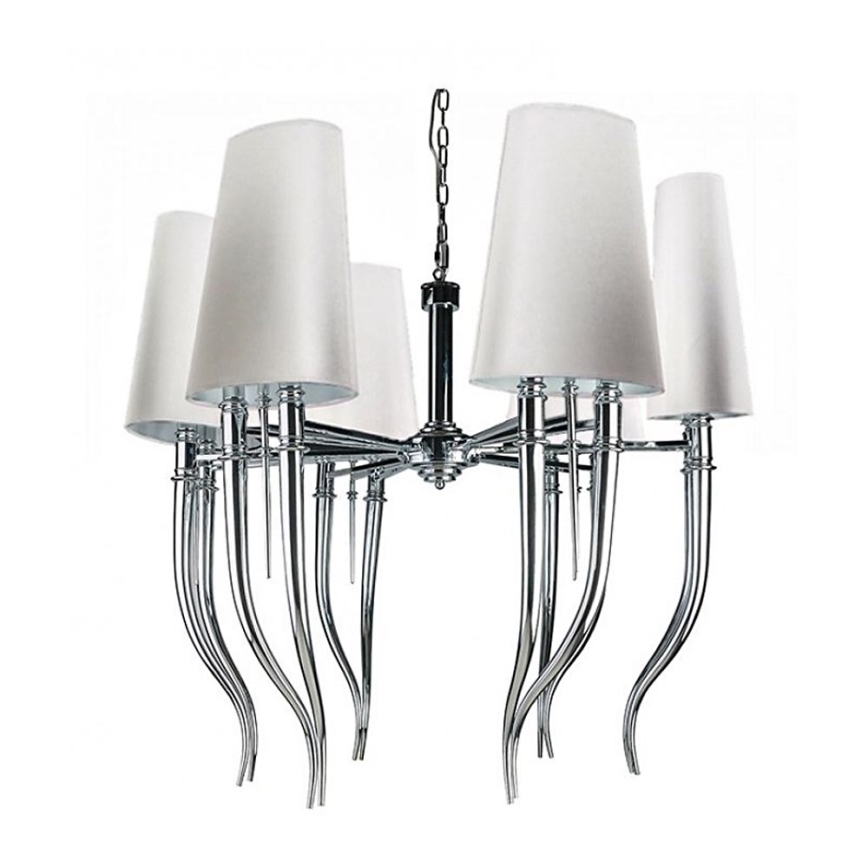Azzardo AZ1389 - Luster na lancu DIABLO 12xE14/11W/230V beli
