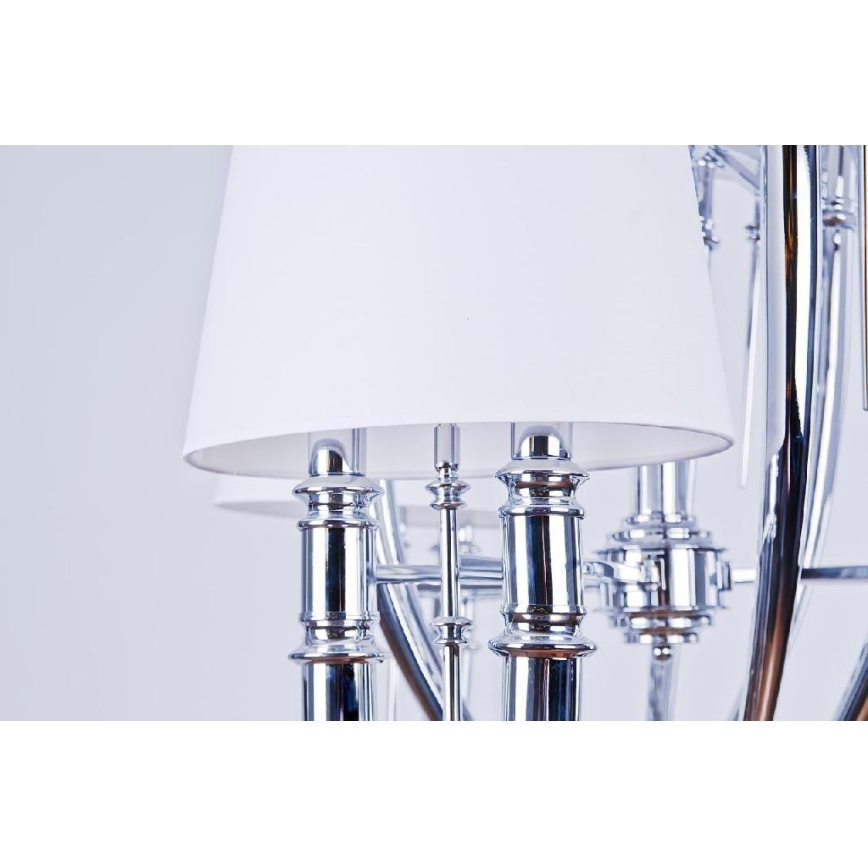 Azzardo AZ1389 - Luster na lancu DIABLO 12xE14/11W/230V beli