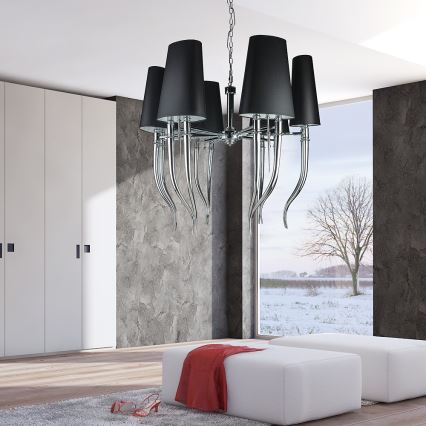 Azzardo AZ1389 - Luster na lancu DIABLO 12xE14/11W/230V beli