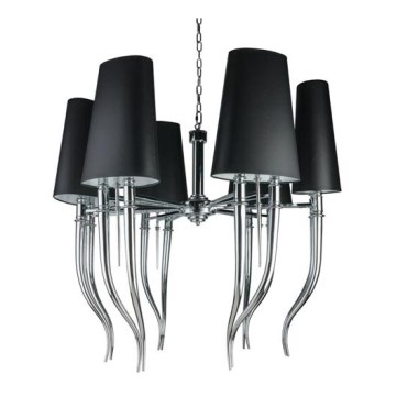 Azzardo AZ1390 - Luster na lancu DIABLO 12xE14/11W/230V crno