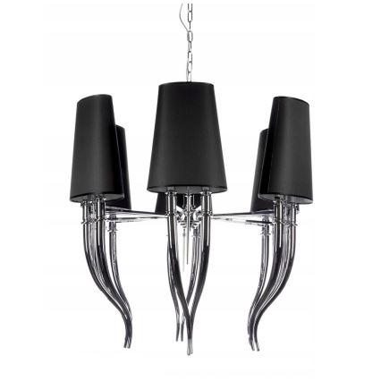 Azzardo AZ1390 - Luster na lancu DIABLO 12xE14/11W/230V crno
