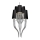 Azzardo AZ1417 - Luster na lancu DIABLO 12xE14/11W/230V crno