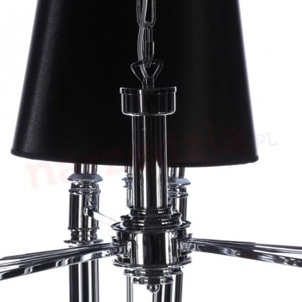 Azzardo AZ1417 - Luster na lancu DIABLO 12xE14/11W/230V crno