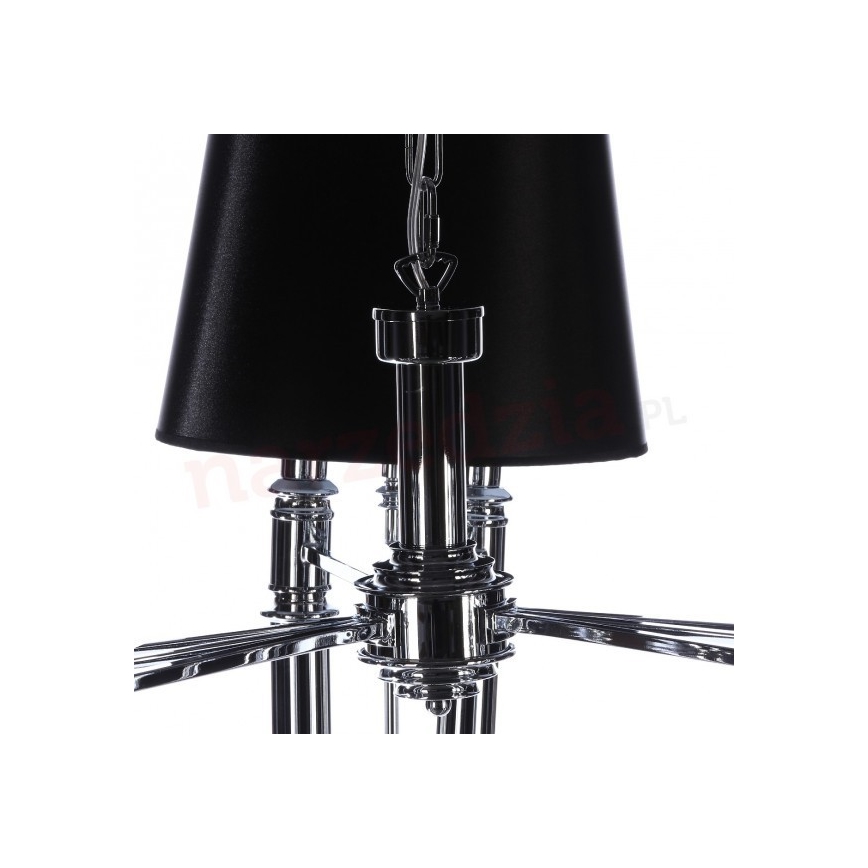 Azzardo AZ1417 - Luster na lancu DIABLO 12xE14/11W/230V crno