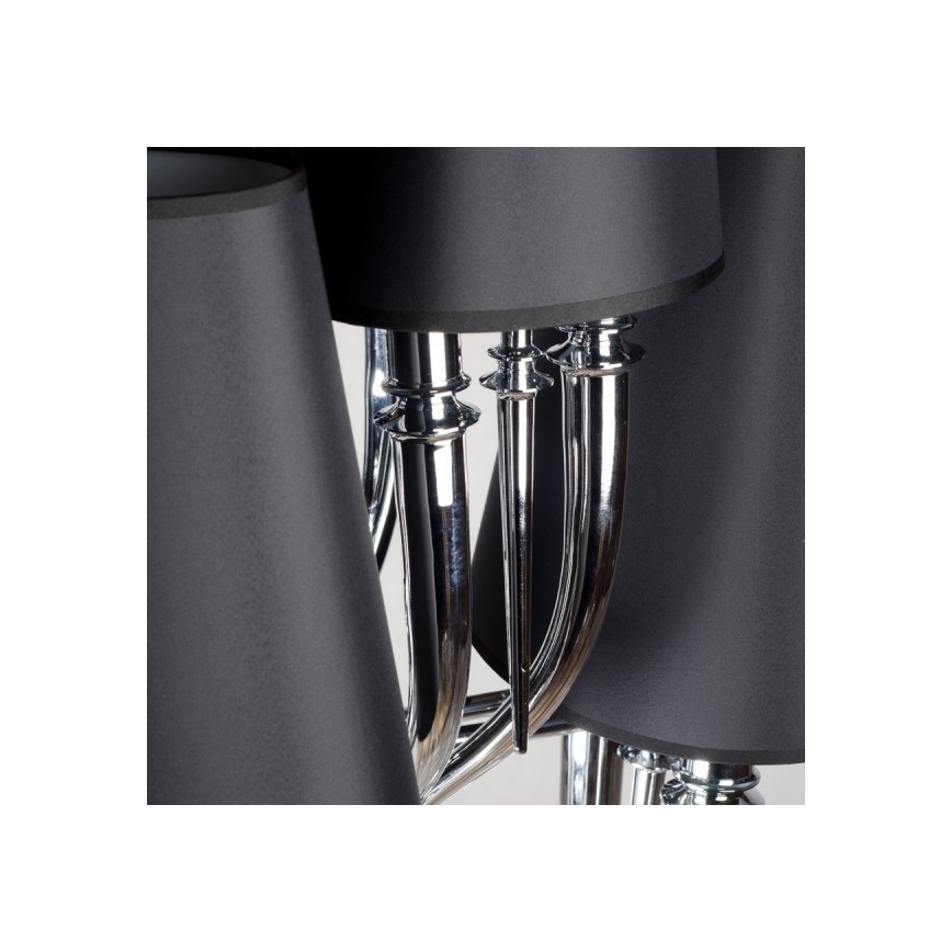 Azzardo AZ1417 - Luster na lancu DIABLO 12xE14/11W/230V crno